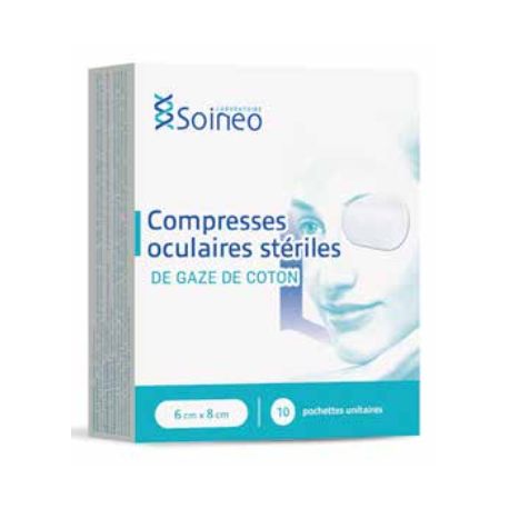 COMP OCULAIRES STERILES 6 X 8 cm /10