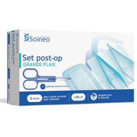 Set Pansement post op grande plaie entre 10 cmet 20 cm boîte de 3