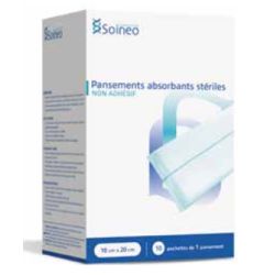 PANSEMENTS ABSORBANTS - 10 x 20cm /10