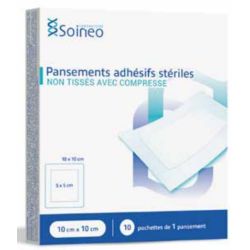 PANSEMENTS ADHESIFS NT STERILES - 10cm x 20cm /10
